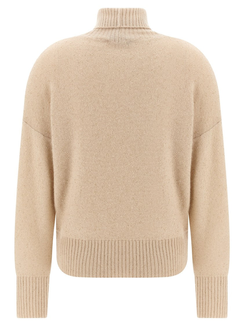 Fabiana Filippi Sequin Turtleneck Sweater