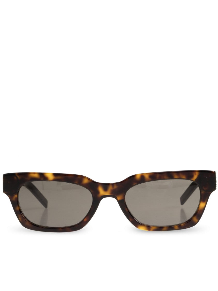 Saint Laurent M175 Tortoiseshell Rectangular Sunglasses