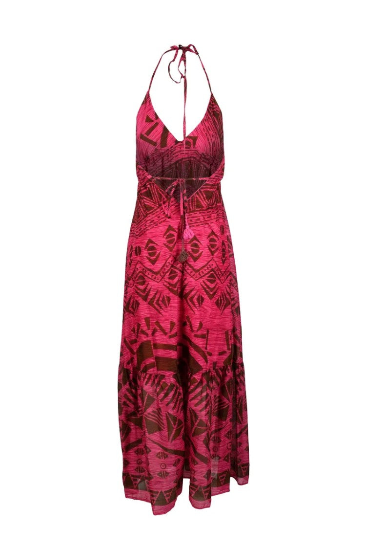 Motel Fuchsia Cotton Dress