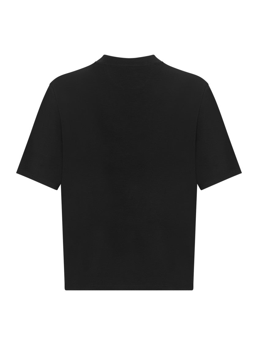 Franzese Collection Oversized Black T-Shirt With Crewneck