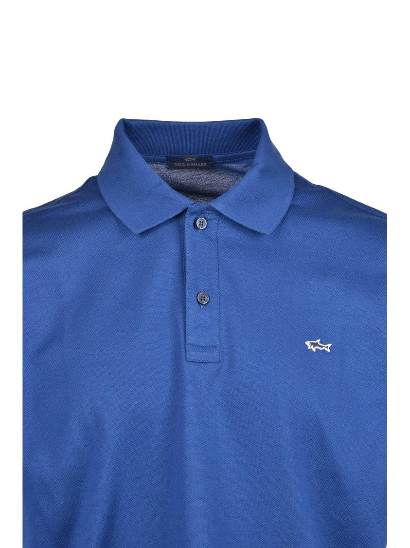 Paul & Shark Blue Cotton Classic Polo Shirt