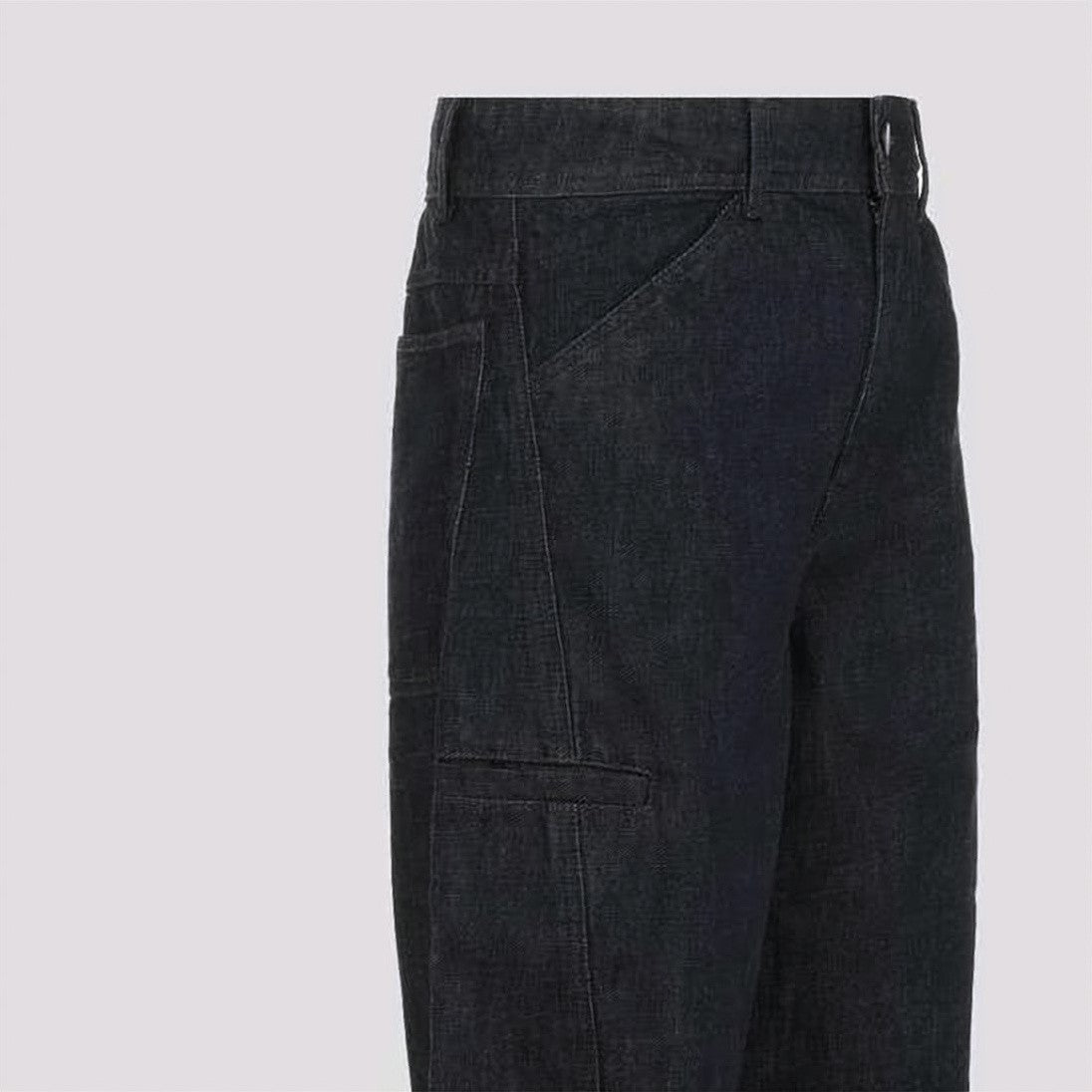 Lemaire Twisted Indigo Denim Casual Pants With Relaxed Silhouette