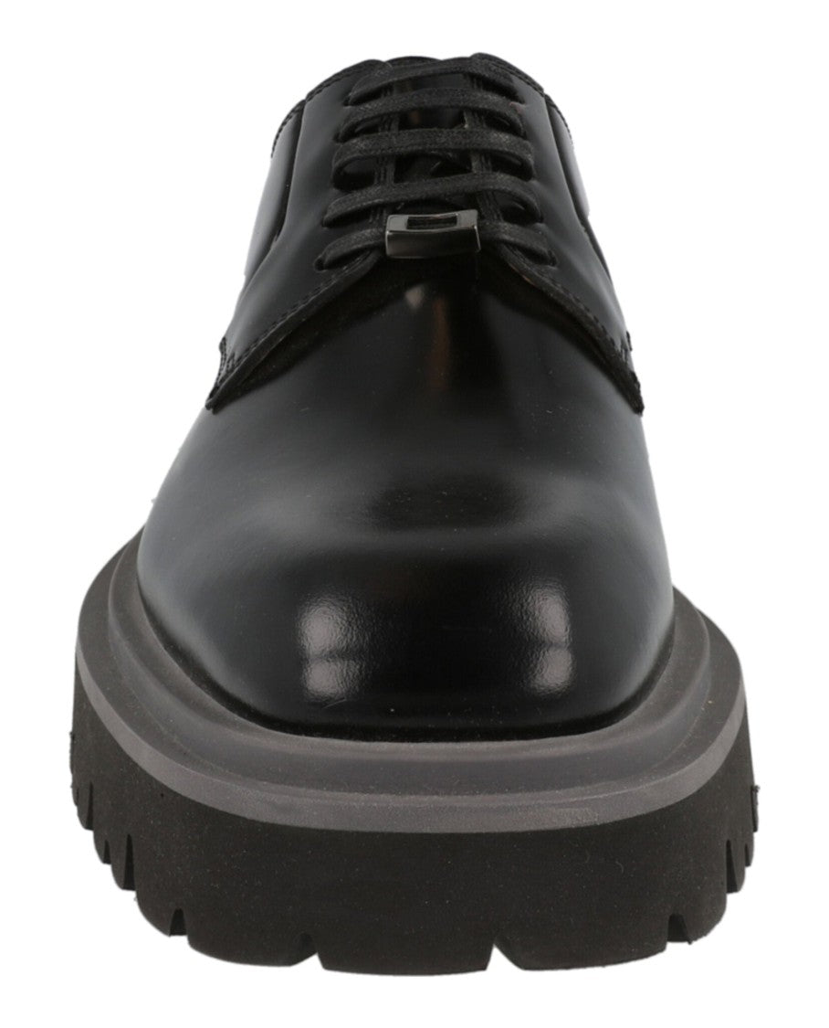 Ferragamo Flicker Leather Dress Shoes