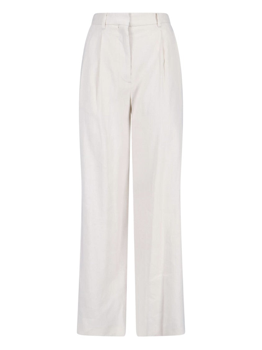 Lardini White Tailored Trousers