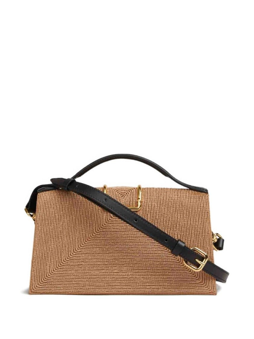 Jacquemus Beige Top Handle Shoulder Strap Bag