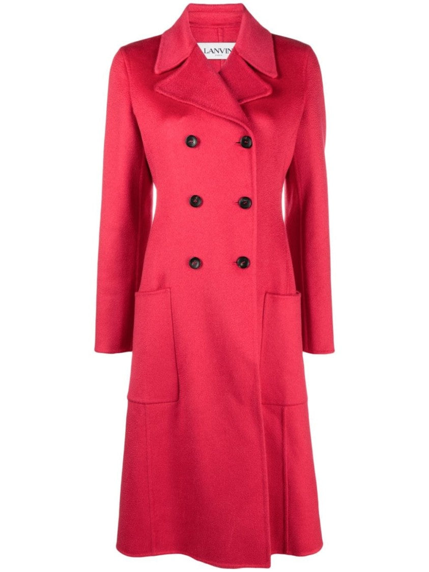 Lanvin Double-Breasted Cashmere Coat