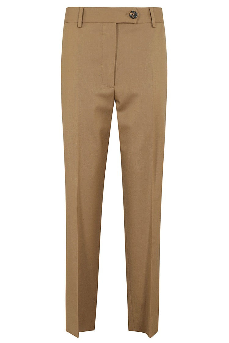 Blazé Milano Palazzo Brown Pants With Belt Loops