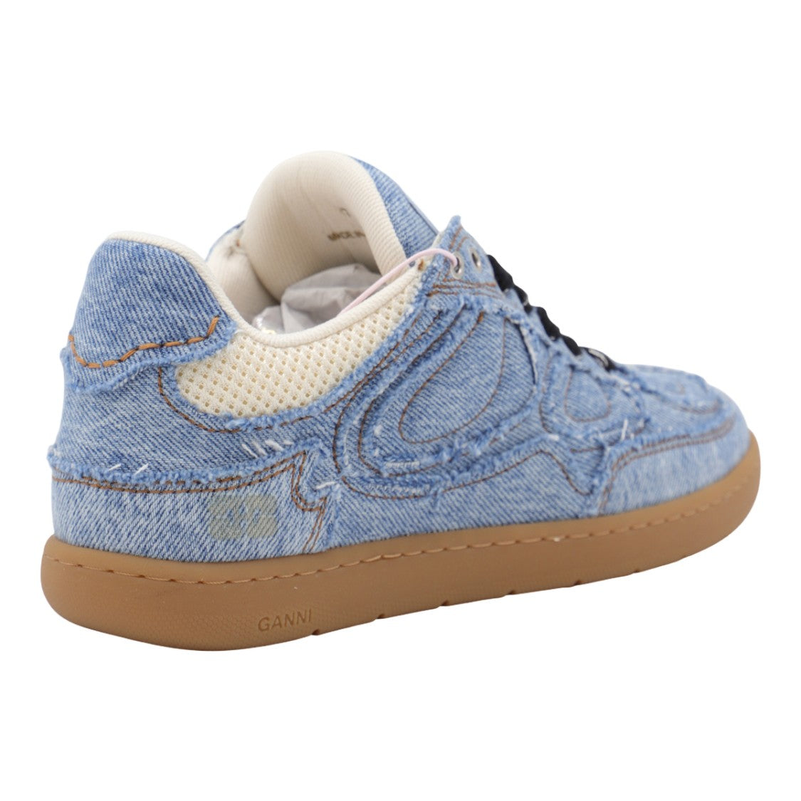 Ganni Light Blue Denim Sneakers