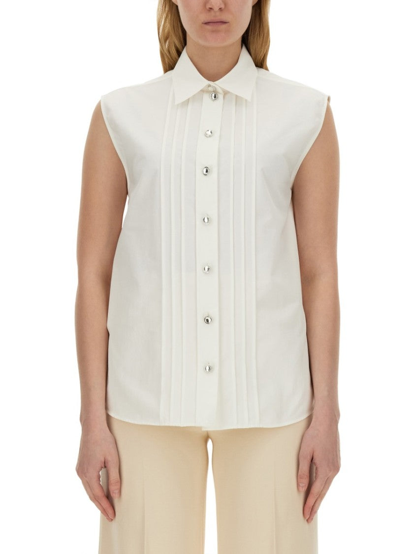 Moschino Sleeveless Poplin Shirt