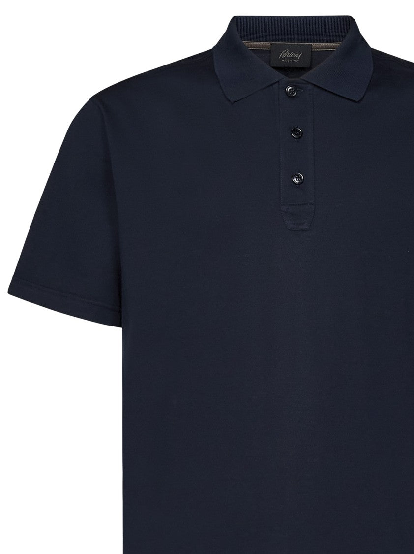 Brioni Navy Blue Polo Shirt