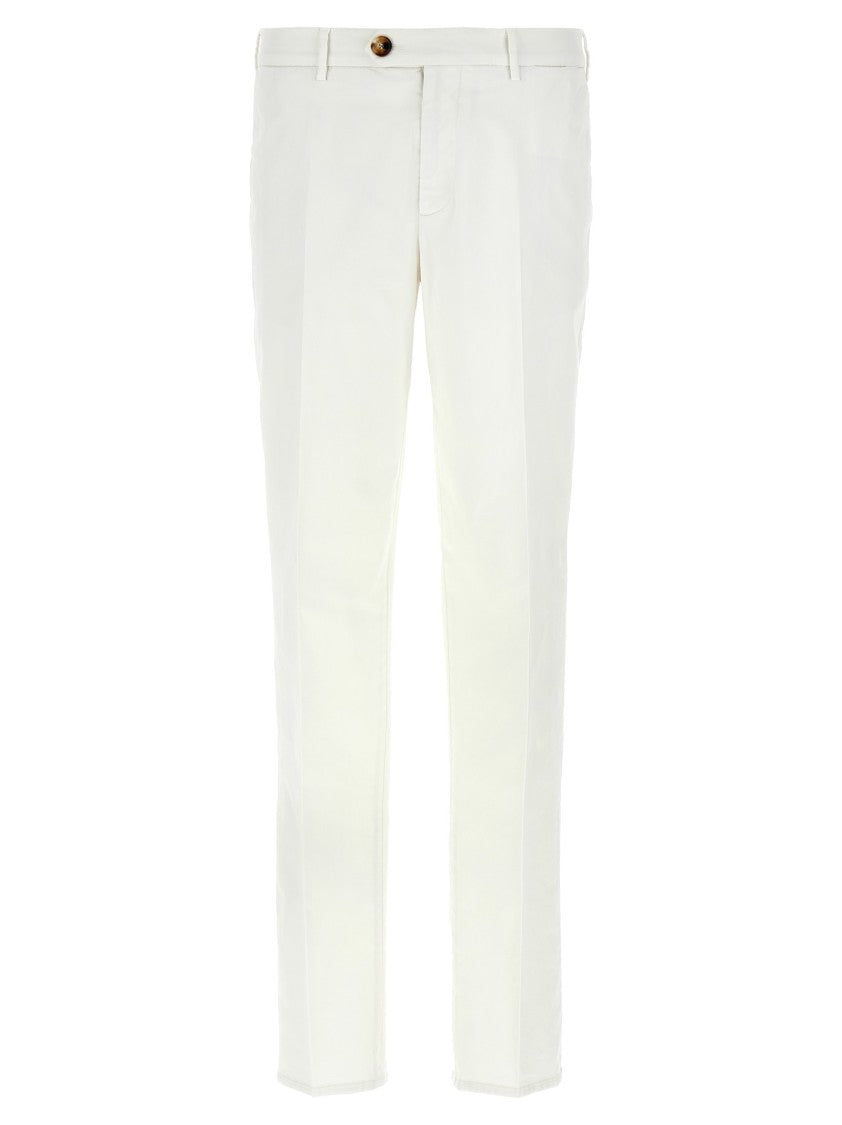 Brunello Cucinelli Garment-Dyed Cotton Chinos With Classic Straight Leg