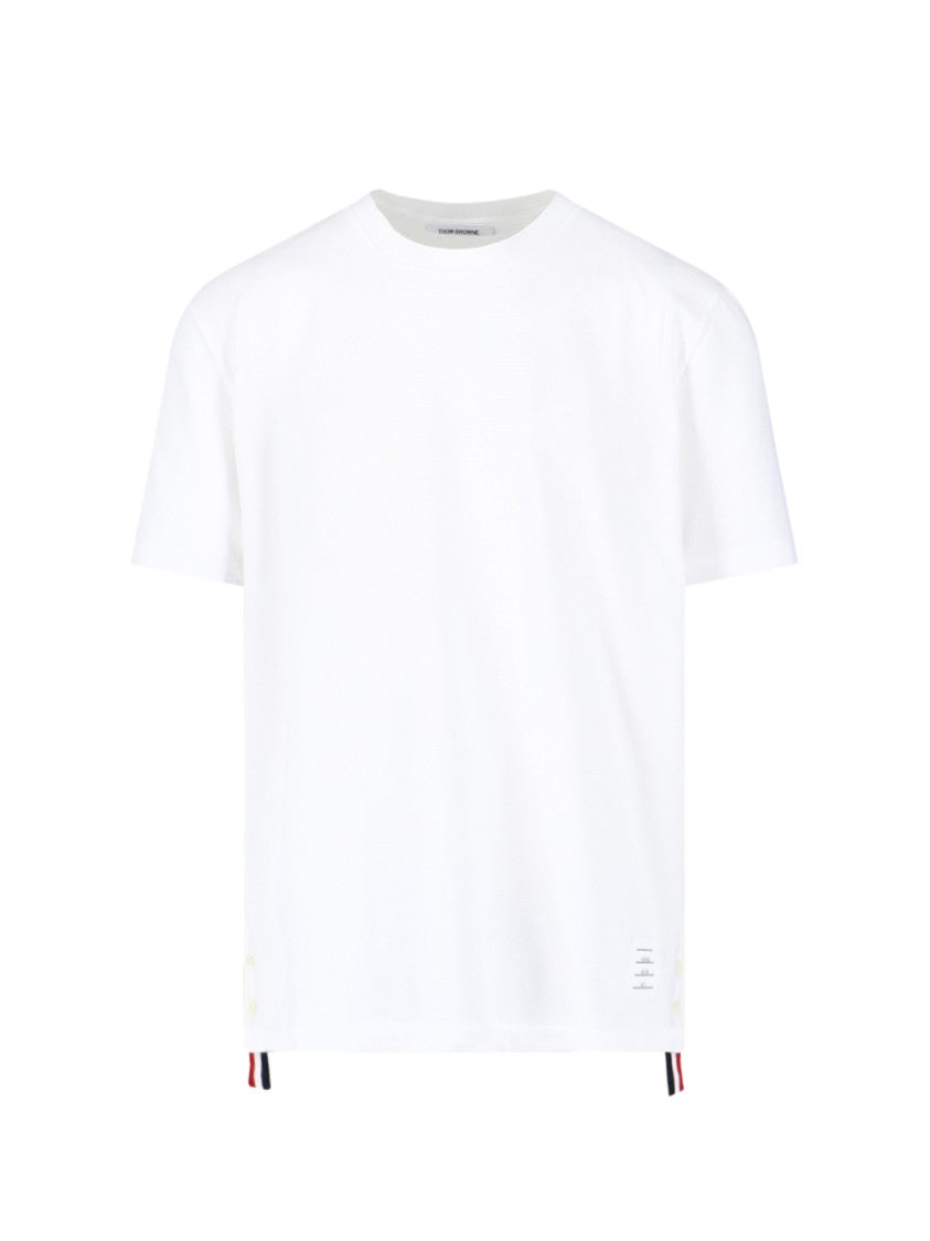 Thom Browne Adjustable Logo T-Shirt – White