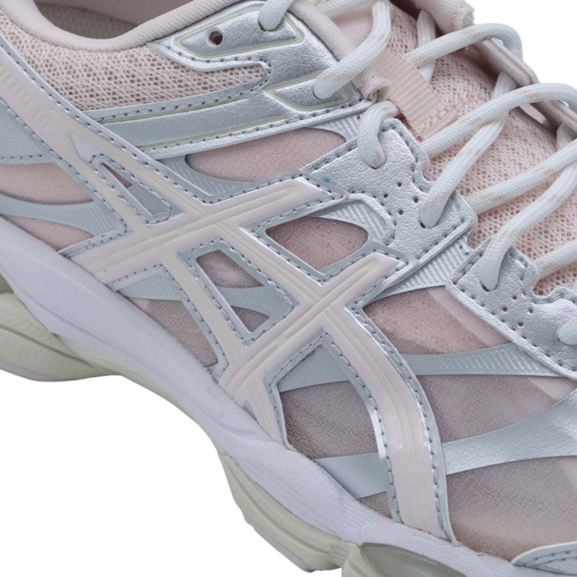 Asics Translucent Mesh Sneakers With Structured Overlays