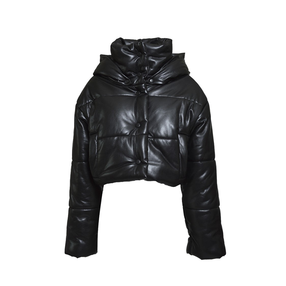 Nanushka Aveline Jacket In Black Faux Leather