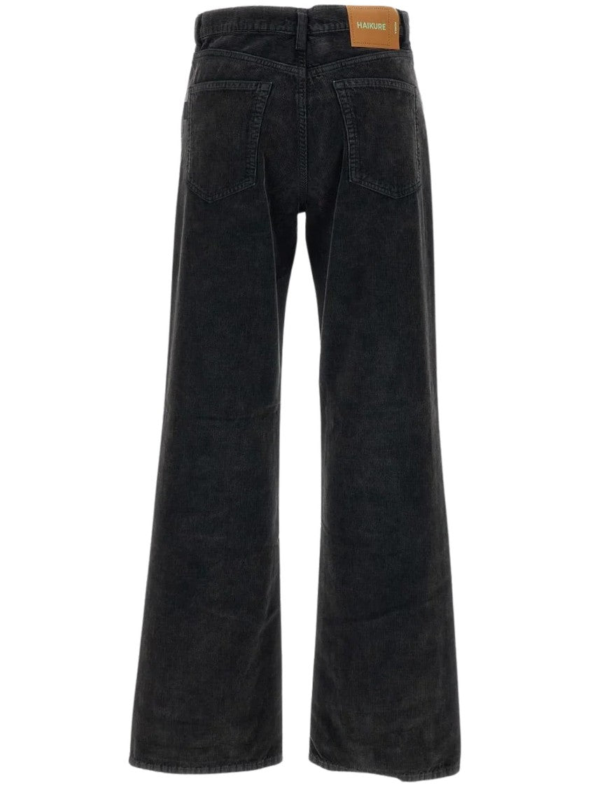 Haikure Wide-Leg Ribbed Velvet Pants