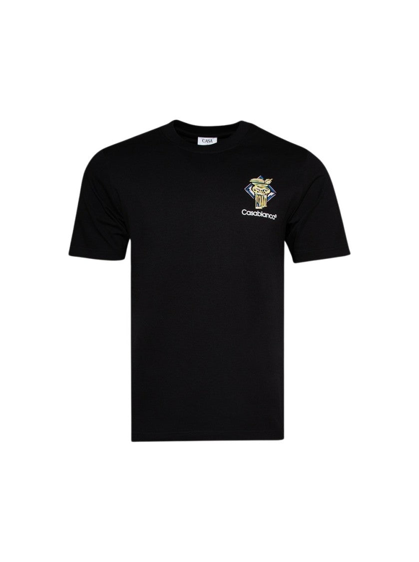 Casablanca Diamond Column Printed Tee Black