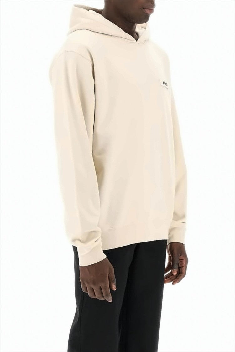 Jacquemus Relaxed Fit Cotton Hoodie With Subtle Branding