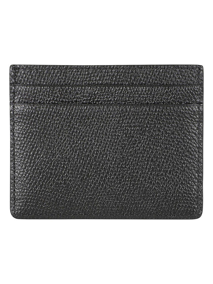 Valentino Garavani Textured Leather Card Wallet