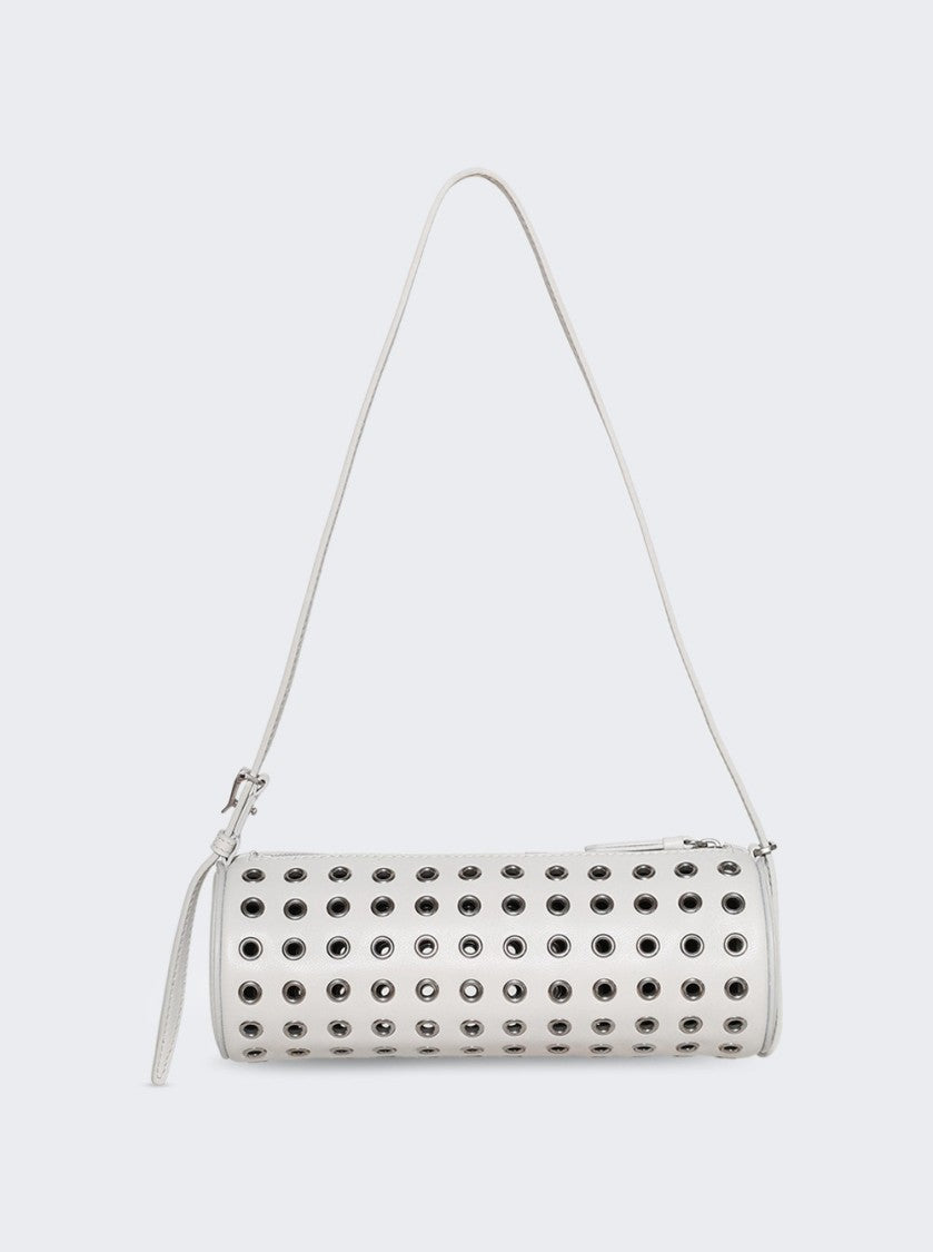 Proenza Schouler Silo Bag In Eyelet Covered Nappa Optic White