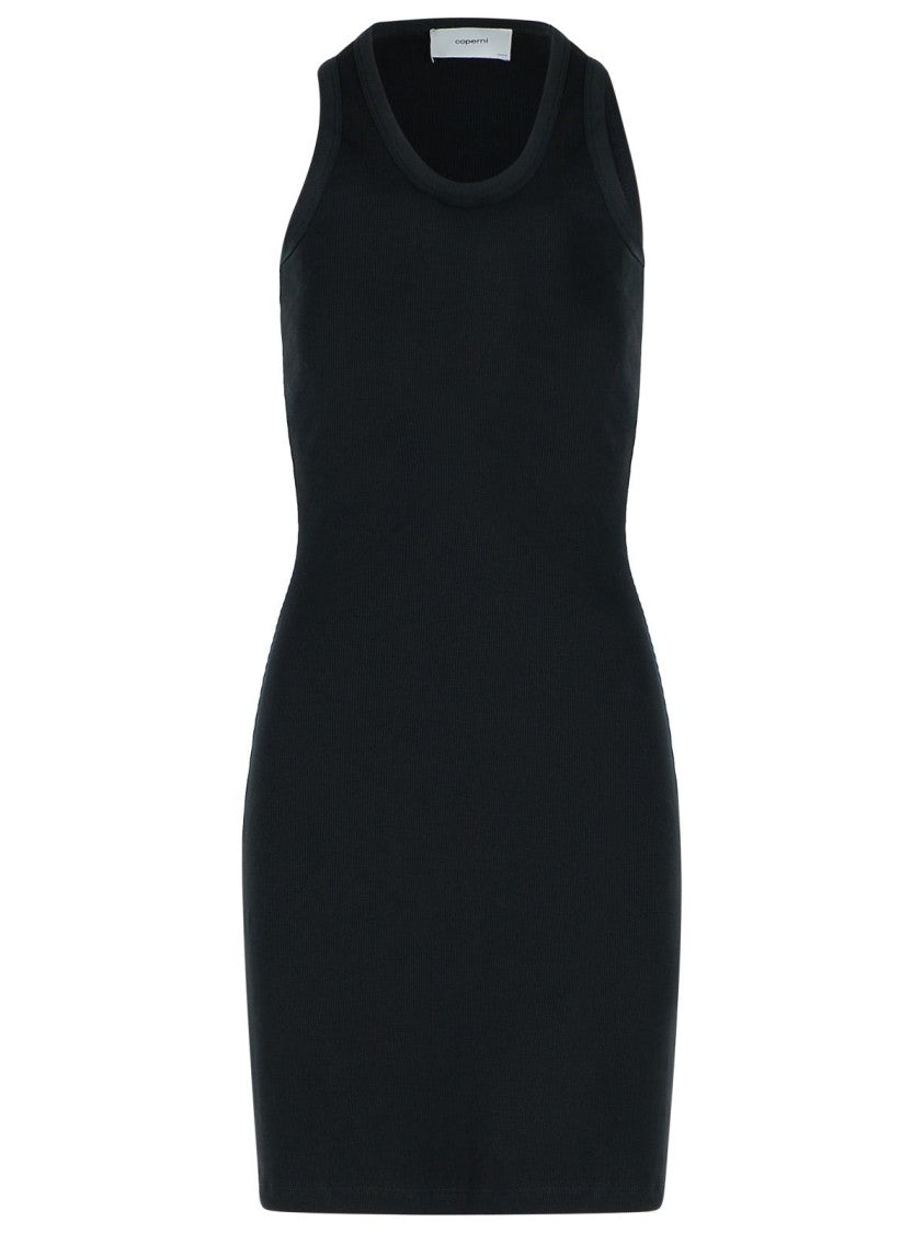 Coperni Clip' Black Cotton Dress