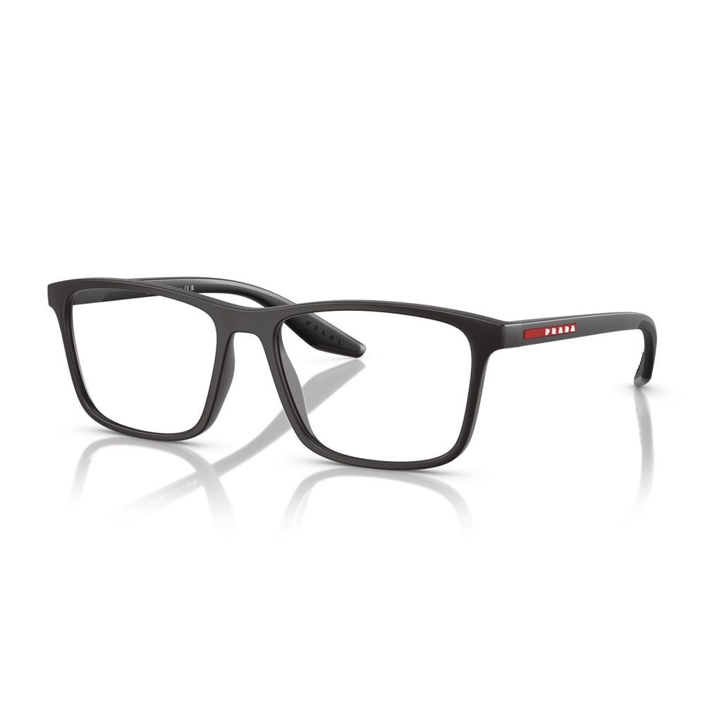 Prada Linea Rossa Ps 01Qv Matte Grey Nylon Rectangular Eyeglasses