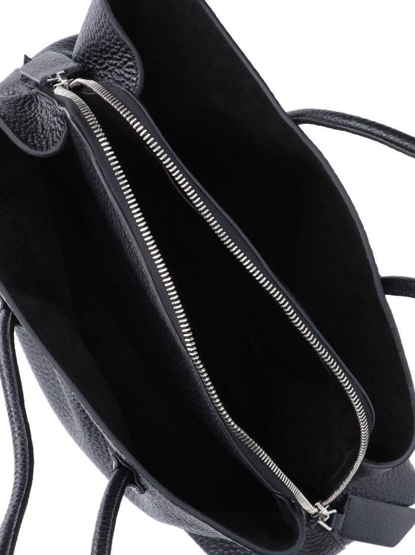 The Attico "La Passeggiata" Medium Shoulder Bag – Black