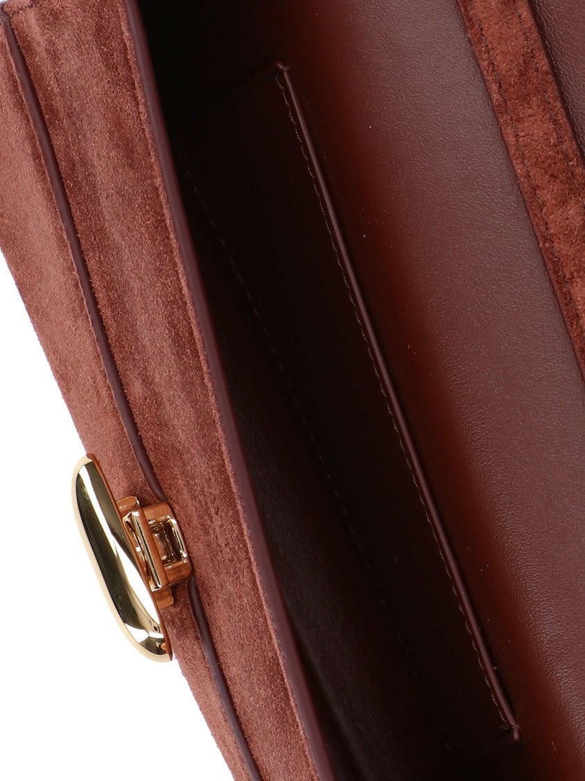 Savette Structured Brown Handbag With Clean Lines