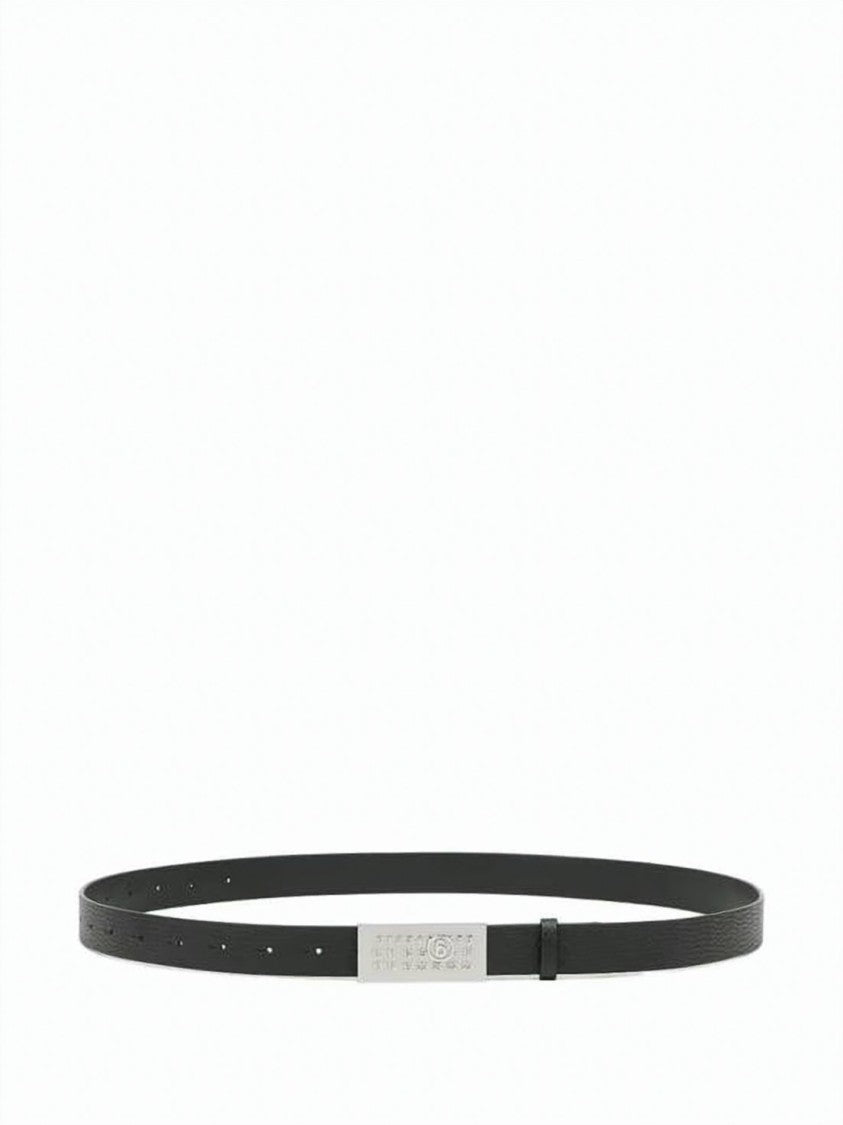Mm6 By Maison Margiela Textured Calfskin Belt