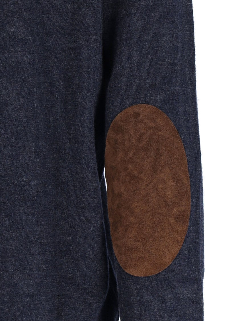 Maison Margiela Wool V-Neck Cardigan – Navy