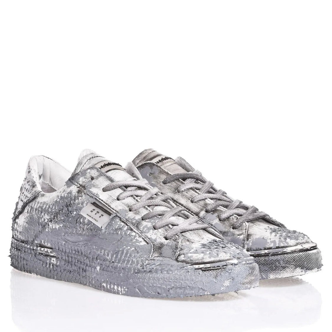 Mimanera Handmade Garage Clay Sneakers With Metallic Texture