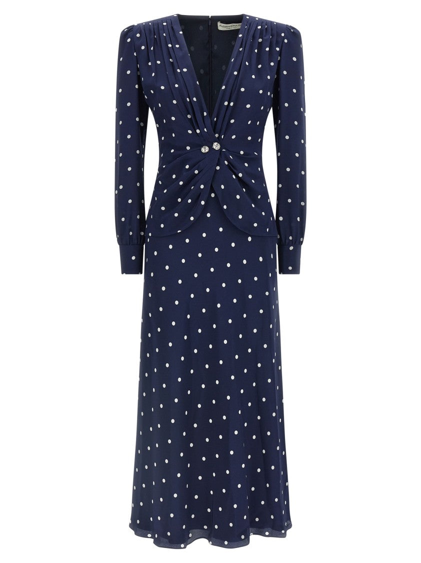 Alessandra Rich Polka Dot Dress