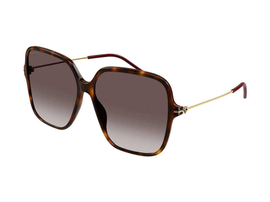 Gucci Tortoiseshell Gg1267sa Acetate Square Sunglasses