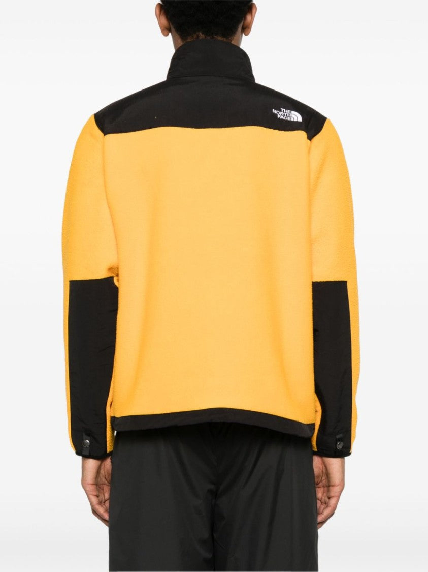The North Face Panelled Fleece Jacket In Sunflower Yellow And Black