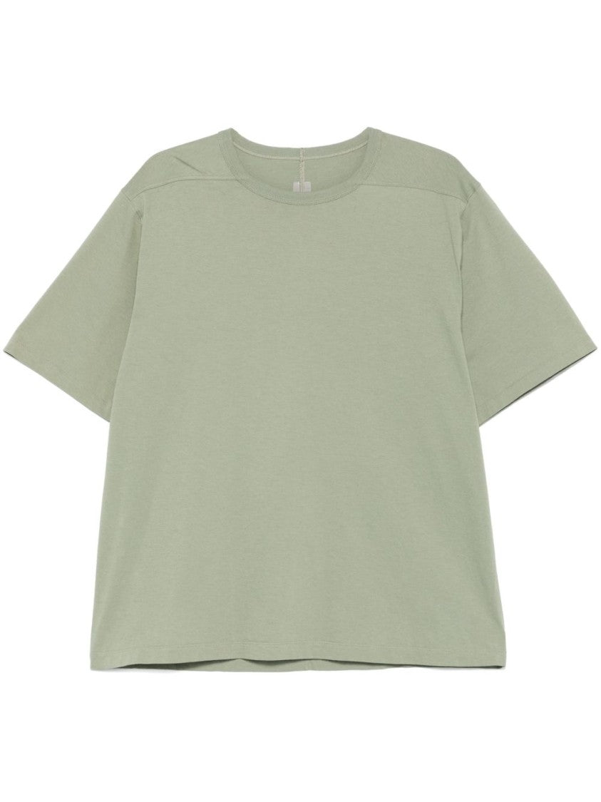 Rick Owens Light Green Crew Neck T-Shirt With Short Sleeves
