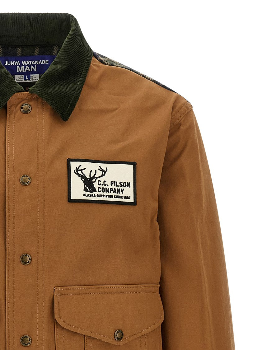 Junya Watanabe Cotton Canvas And Wool Check Jacket By Junya Watanabe