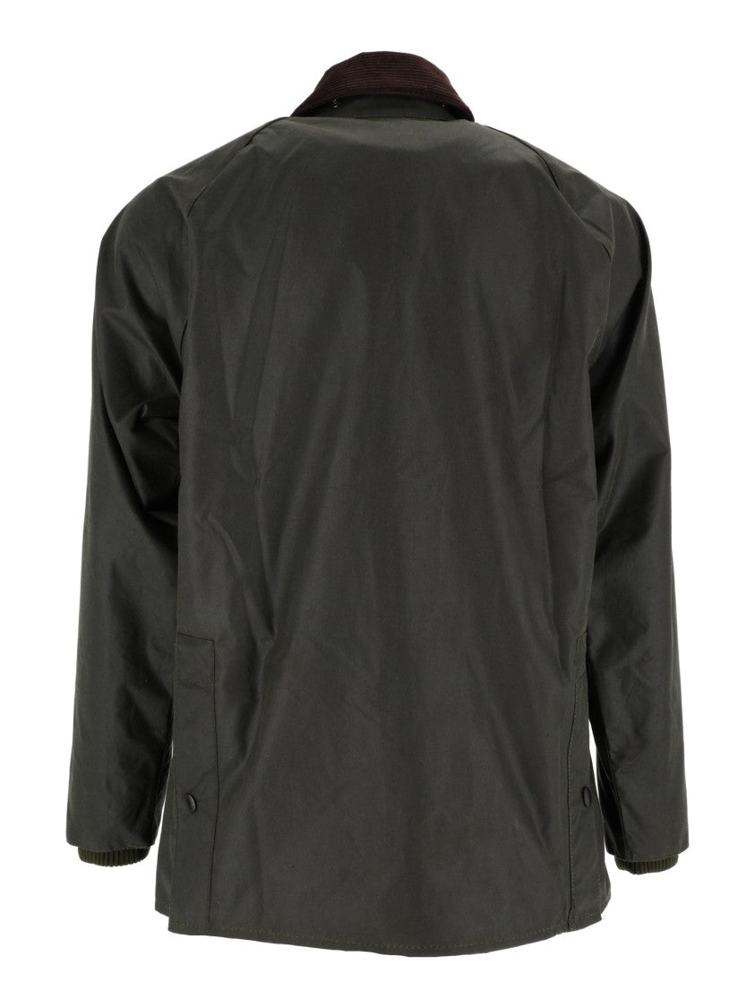 Barbour Classic Waxed Cotton Barbour Jacket With Corduroy Collar