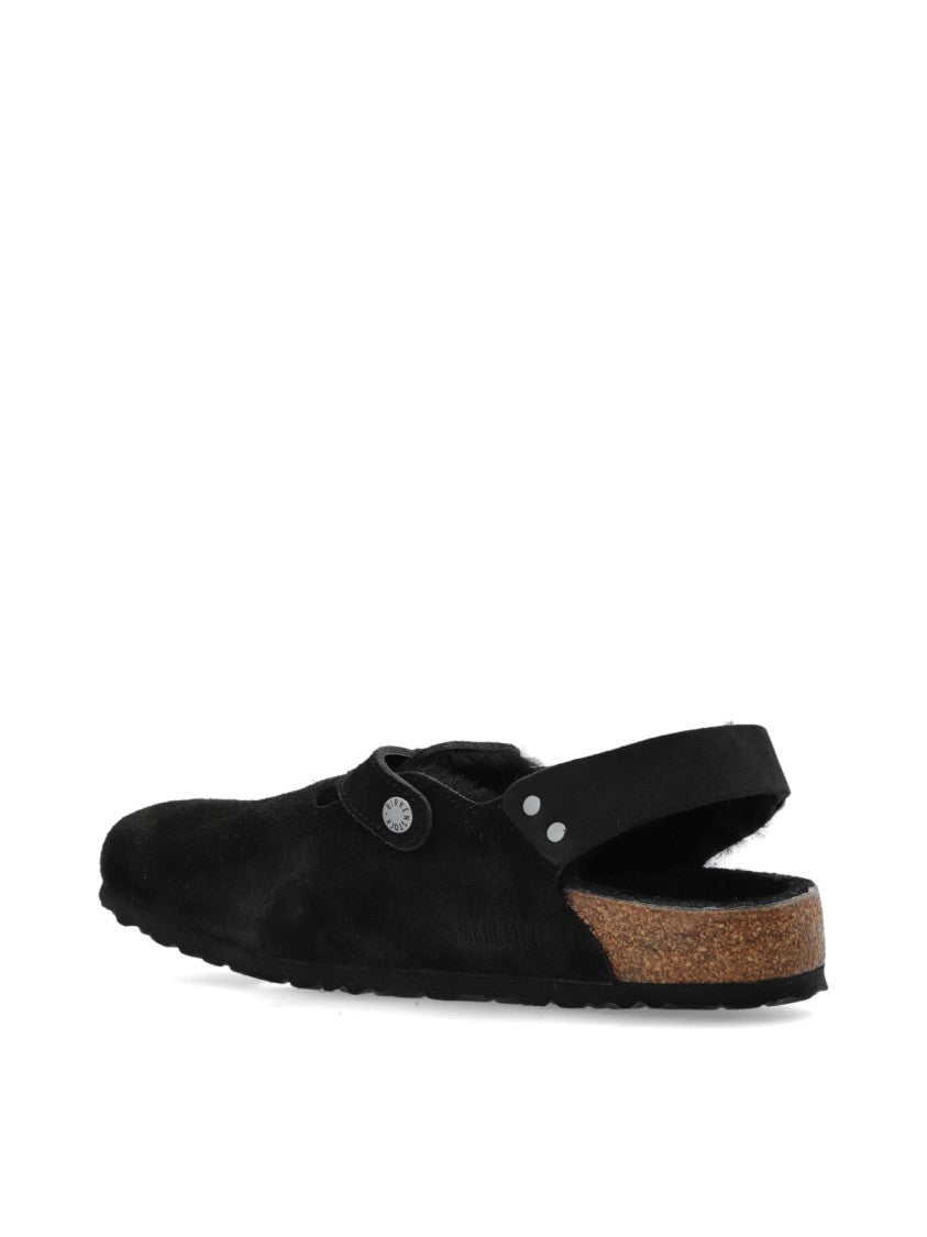 Birkenstock Tokio Shearling Suede Mules