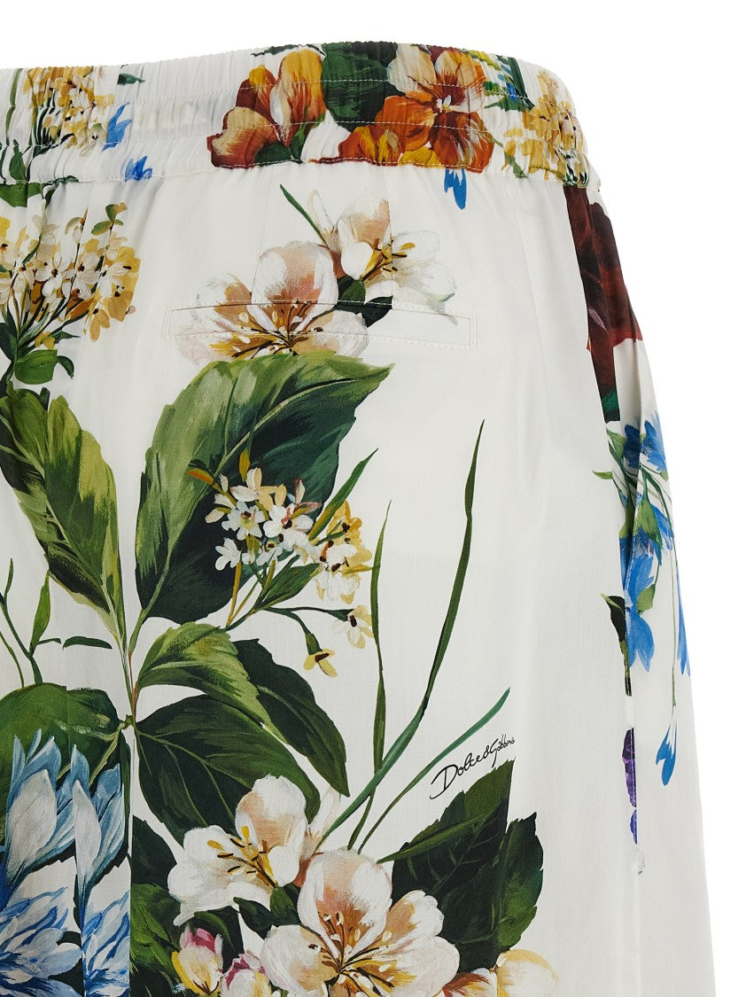 Dolce & Gabbana Floral Bouquet Printed Pants