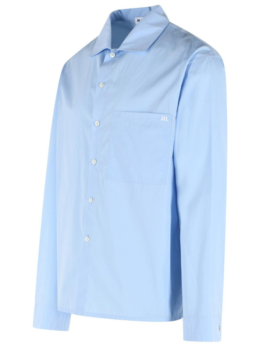 Jil Sander Light Blue Cotton Shirt