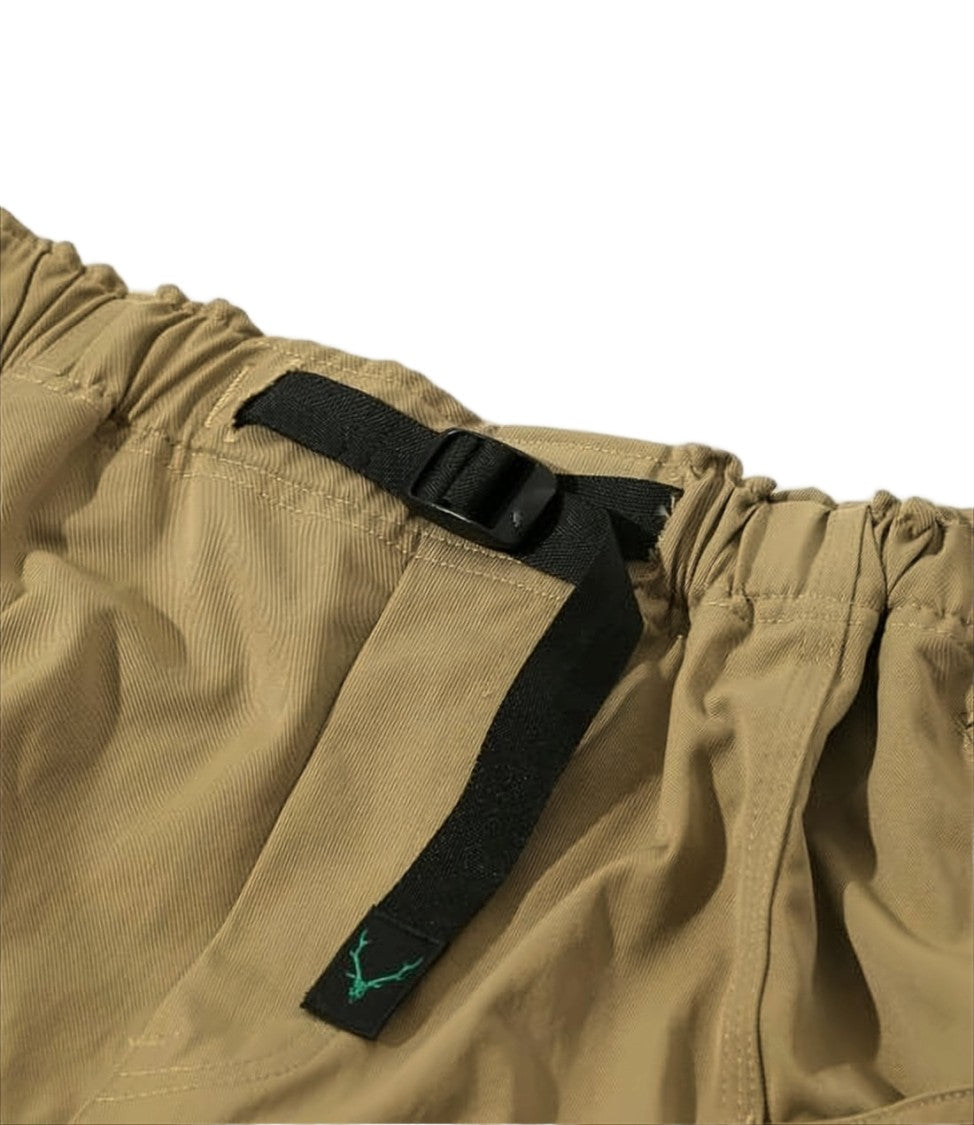 South2 West8 Relaxed Fit Brown Nylon Shorts