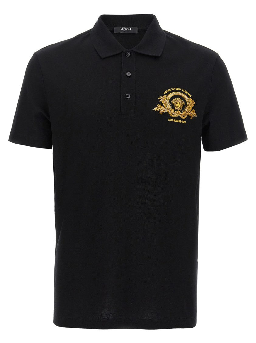 Versace Coupe Blason' Polo Shirt