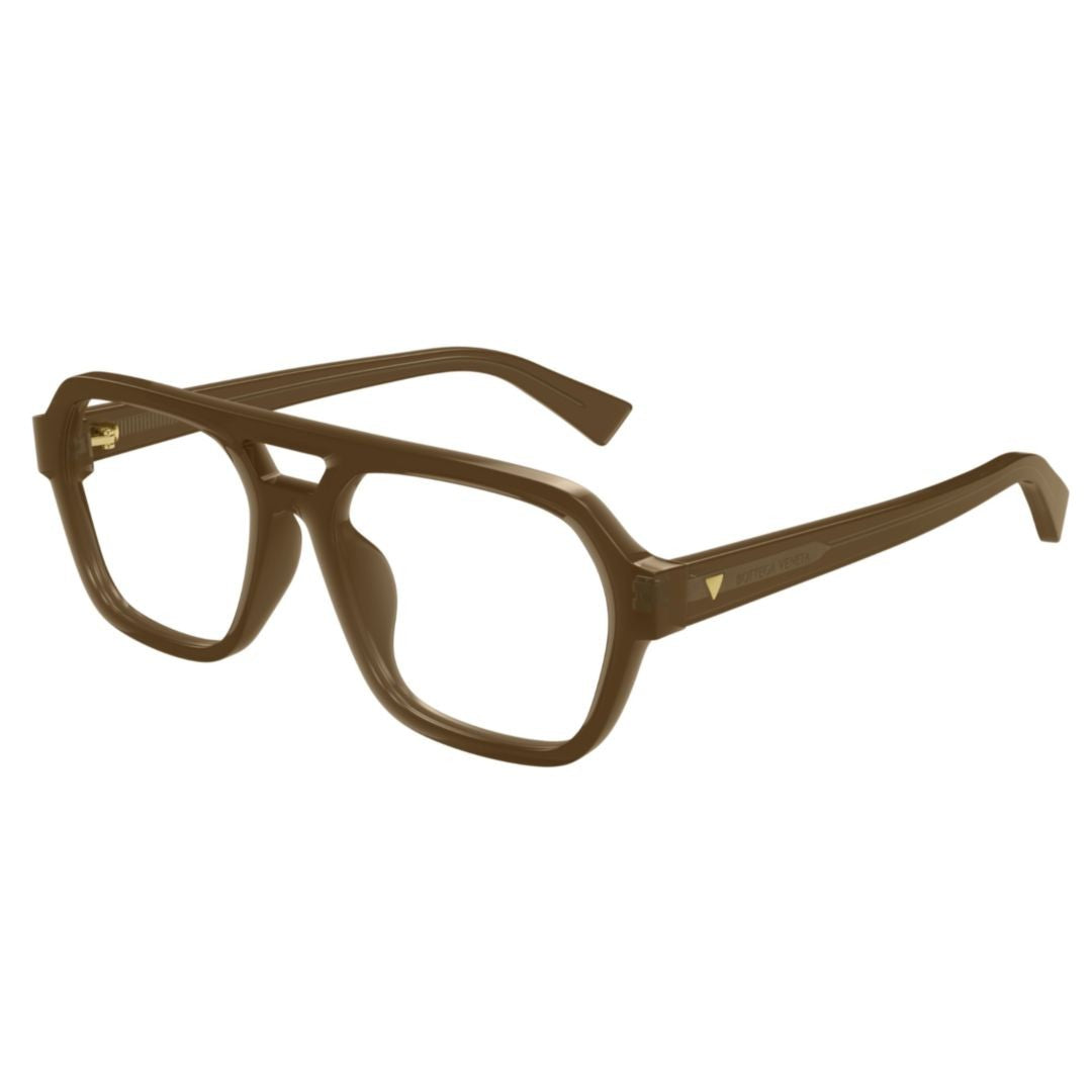 Bottega Veneta Rectangular Bold Frame Sunglasses With Keyhole Bridge