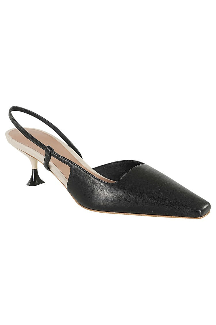 3Juin Kira Pumps With Sculptural Heel And Square Toe