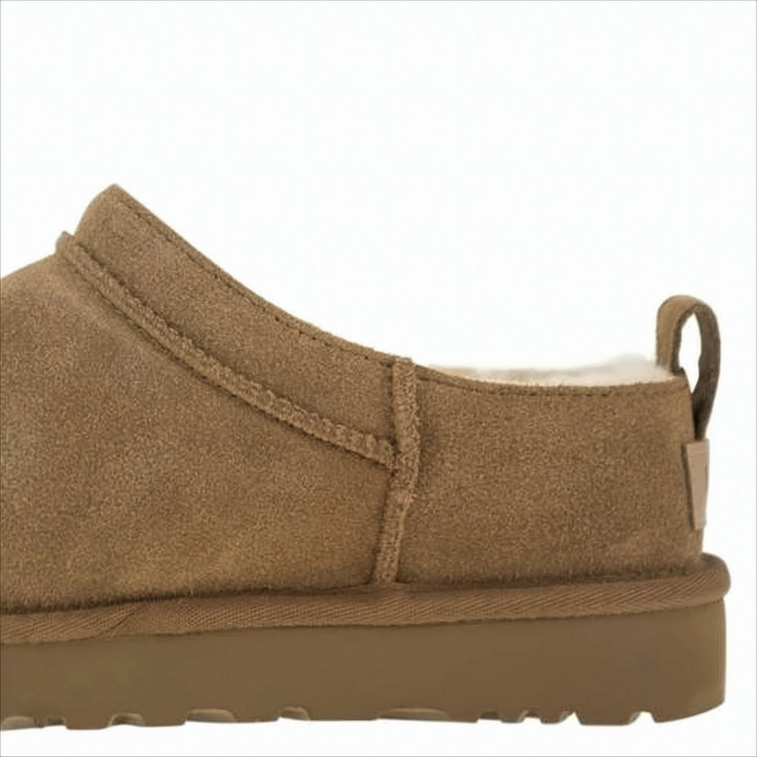 Ugg Soft Suede Mule With Lambskin Lining