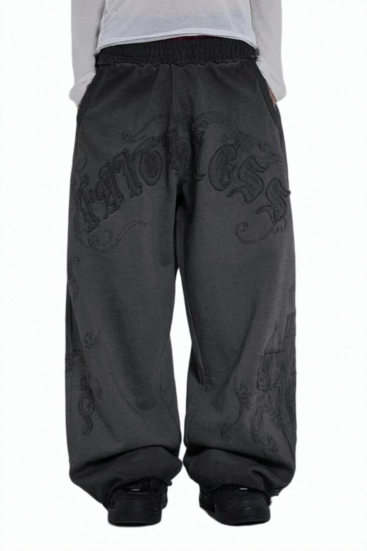 Jaded London Relaxed-Fit Black Jogger Pants