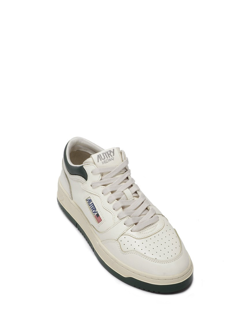 Autry Leather Sneakers With Perforated Toe