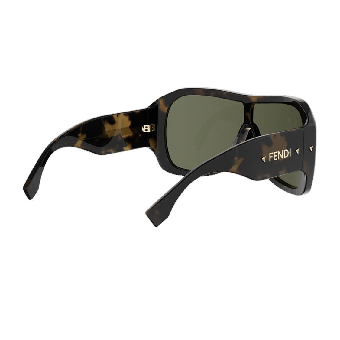 Fendi Havana Screen Oversized Acetate Sunglasses