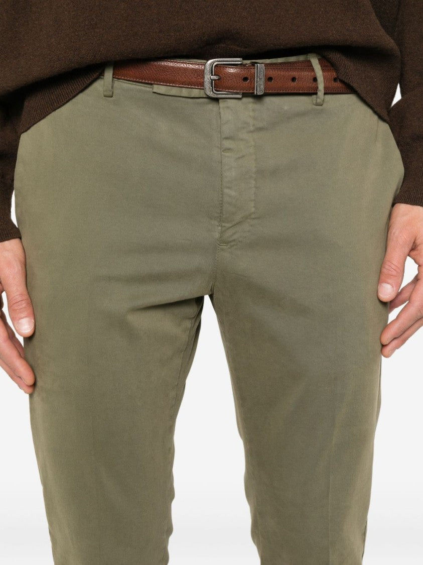 Pt Torino Tailored Olive Green Trousers