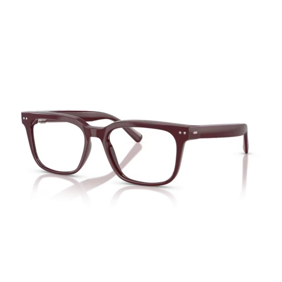 Nuance Audio Glossy 0Aw5001 Metallic Accent Square Sunglasses