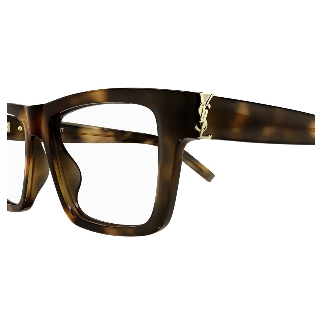 Saint Laurent Sl M10_B Bold Rectangular Tortoiseshell Eyeglasses